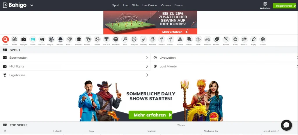 Offizielle Website Bahigo